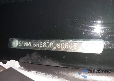 2013 Honda Odyssey Ex-L z USA, uszkodzony, nr VIN 5FNRL5H68DB080045